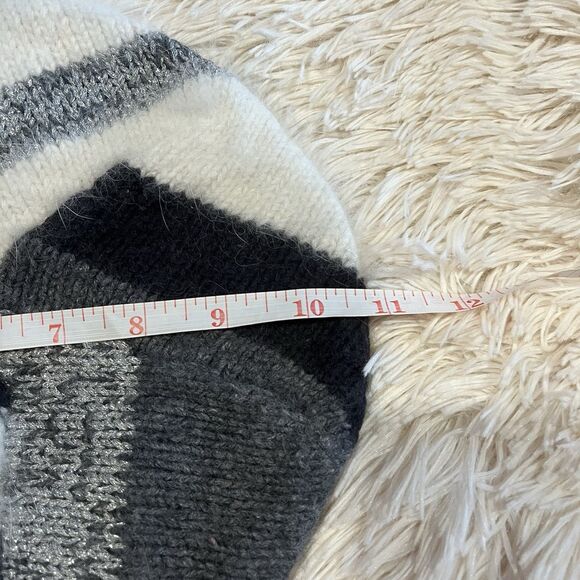 Juicy Couture Beret Women's Beanie One Size Black White Snow Bunny EUC Rabbit - Picture 2 of 5